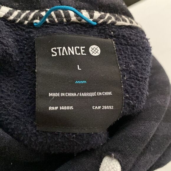 STANCE Black Pullover Hoodie Size L - Picture 6 of 6
